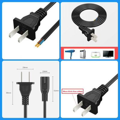 품질  2 Pin CCC Power Cord Electrical Two Core Plug For Audio Home Appliances 공장