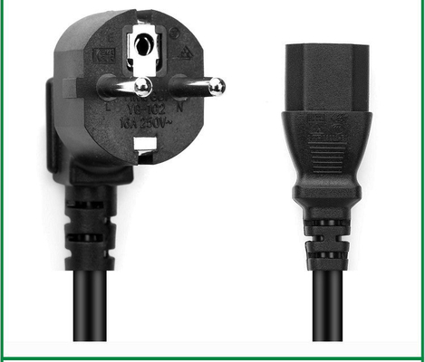 가전 제품을 위한 IEC 60320 C15 VDE 전원 코드에 대한 CEE7/7 슈코 플러그
